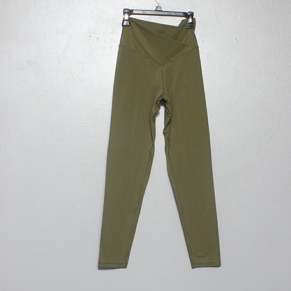 Offline by Aerie green cross waist high rise athleisure workout leisure leggings